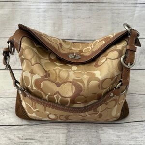 COACH Chelsea Hobo Shoulder Bag -Tan/Khaki/Brown